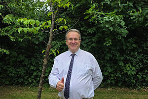 Cllr. Paul Zukowskyj among trees
