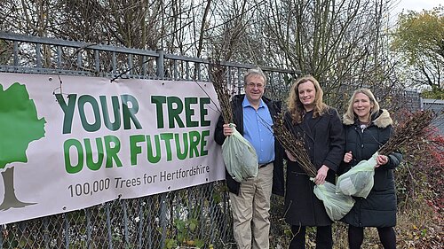 Councillors Paul Zukowskyj, Gemma Moore and Sandreni Bonfante